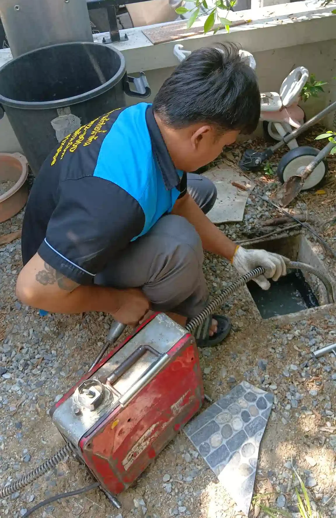 ท่อเมนตัน แก้ท่อระบายน้ำหลักของบ้านตัน